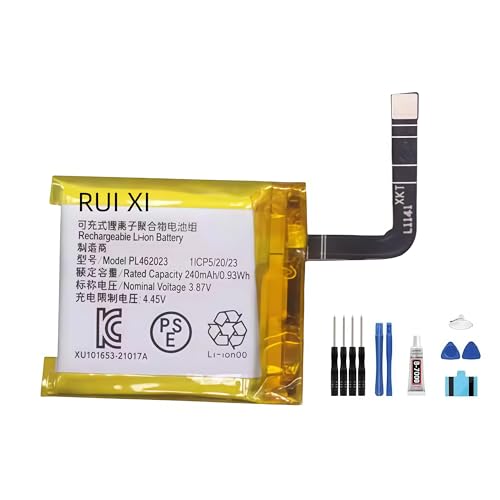 Batería compatible para Huami Gts 3 A2035 A2036 240mAh 3.87V miniatura 1