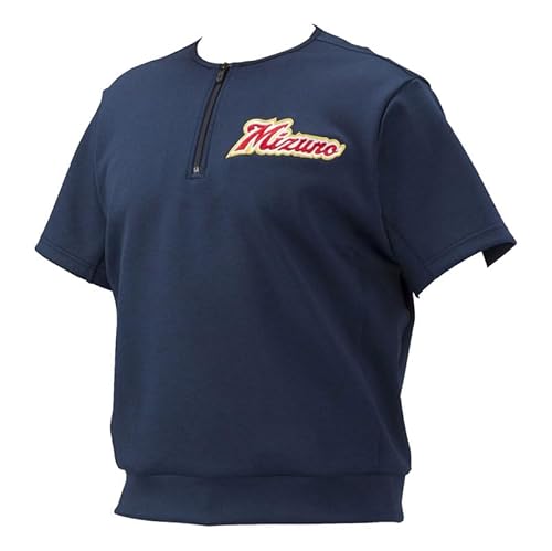 ミズノ MIZUNO ミズノプロ テックスウェット(ハーフZIP) ユニセックス 野球 ウェア トレーニング 練習 フリース 23SS(12JE2K08) 14ネイビー杢 2XOサイズ
