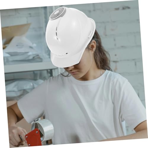 Casque de chantier ventilateur intégré USB protection soleil débris