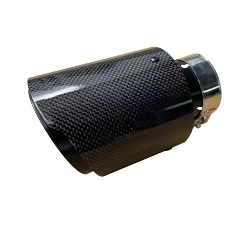 Embout d'échappement universel en carbone brillant 51-114mm pour un look sportif