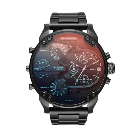 Diesel herr Daddy 2.0 analog kvarts klocka Herr Pappa 2.0 - DZ7395 Einheitsgröße SVART