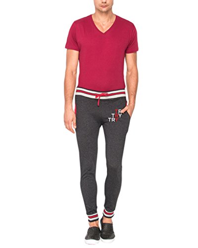 Campus Sutra Men Printed Track Pant Blue (Cs_Tpds_M_Try_Buye_Xl)