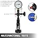 Happybuy 400Bar 6000PSI Diesel Fuel Injector Tester Diesel Injector Nozzle Tester with Dual Scale Gauge to Adjust Injector Nozzle Pressure and Testing Diesel Injector Nozzle Pop Pressure Tester