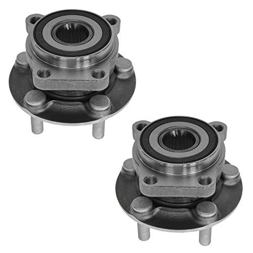 Image of TRQ Front Left and Right Wheel Bearing and Hub Assembly 2 Piece Set Compatible with 2005-2014 Subaru Outback 2009-2014 Forester 2005-2014 Legacy 2013-2014 XV Crosstrek