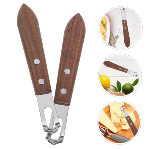 Ralladores de acero inox. y mango de madera 2 piezas miniatura 4