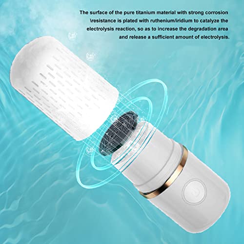 TOPINCN Obst und Gemüsereiniger, Tragbare 3600-mAh Kapselform Waschmaschine, Wiederaufladbare Automatische USB Haushaltsreinigungsmaschine (Weiß)