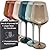 Saludi Colored Wine Glasses, 16.5oz (Set of 6) Stemmed Multi-Color Glass - Great for all Wine Types and Occasions - Luxury, Durable, Hand-Blown