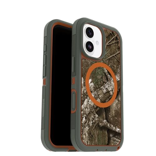 Image of OtterBox iPhone 17 Defender Series Pro XT Clear Case - Realtree - Green Camo - Tough, Rugged & Durable iPhone Case, Snaps on MagSafe