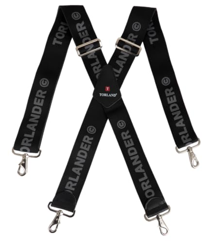 Tirantes para hombre de 5 cm de ancho regulables para pantalones de trabajo y moto