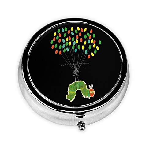 ピルケース ピルボックス はらぺこあおむし 絵本 くすりいれケース 丸い形 3仕切り 小型 薬ピルボックス 薬入れ お薬ポーチ 薬ケース 錠剤ケース 常備薬 収納ケース ガムケース 常備薬収納 薬ストレージ 耐久性 軽量 密閉 耐湿 旅行 出張