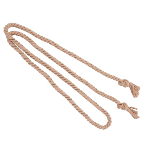 Cotton Linen Gothic Waist Belt for Men and Women Long Pastor Robe Belt Rustic Braided Rope for Cosplay Costume Pants Trousers Accessory Dark Brown