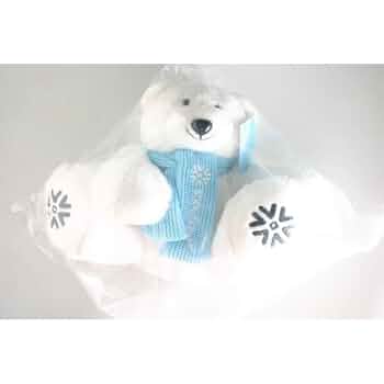 ホワイトクマ ぬいぐるみ 雪の結晶付き　flake ホワイトクマ ぬいぐるみ 雪の結晶付き snowflake ホワイトクマ