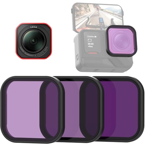 NEOSOU 3-Pack ND PL Filter Kit Snap On for Insta360 Ace Pro 2 Old Square Lens (Not Fit Octagonal Lens Shape) ND8/PL ND16/PL ND32/PL Polarizing Neutral Density Optical Glass for Ace Pro 2 Accessories