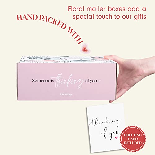 Unboxme Tea Gift Box - Self Care Package I Get Well Soon & Sympathy Gifts For Women, Fluffy Socks, Ceramic Mug, Cedarwood Chai Tea, Mini Honey Jar, Cinnamon Sticks & Bonus Greeting Card #TOP2