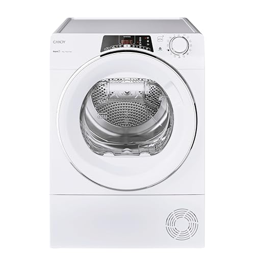 Candy RapidÓ ROE H8A2TCEX-S, Asciugatrice pompa di calore 8 kg, Wi-Fi, Alexa e Google Home, 7 programmi rapidi, Cassetto Easy Case, Classe A++, Bianco