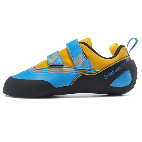 SoleEase All-Around Men & Women Climbing Shoes for Sport Climbing and Bouldering (902_Blue,41)