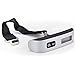 Digital Hanging Luggage Scale, 110 Pounds, Rubber Paint, with Temperature Sensor and Tare Function,Silver, Battery Included