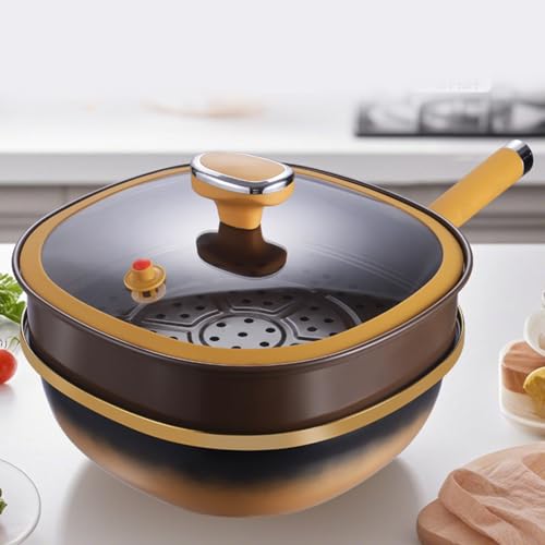 Poêle antiadhésive induction grande casserole profonde pour camping - 4