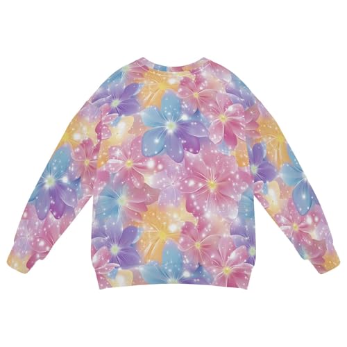 Wudan Beautiful Flowers Little Girls Sweatshirts Hoodies Long Sleeve Outerwear for Kids2