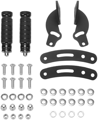 Generic Adjustable Black AntiSlip Floorboard Highway Foot Pegs for Spyder RT 2010-2019, Durable Motorcycle Foot Rest Extension Pegs for Increased Riding Comfort, 2pcs - 5
