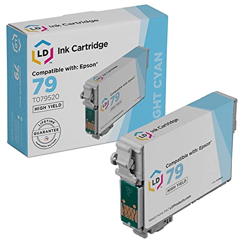 LD Remanufactured-Ink-Cartridge Replacement for Epson 79 T079520 High Yield (Light Cyan)