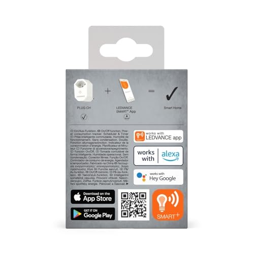 LEDVANCE Smart Wi-Fi Socket with Energy Monitoring - Swiss Type J Plug
