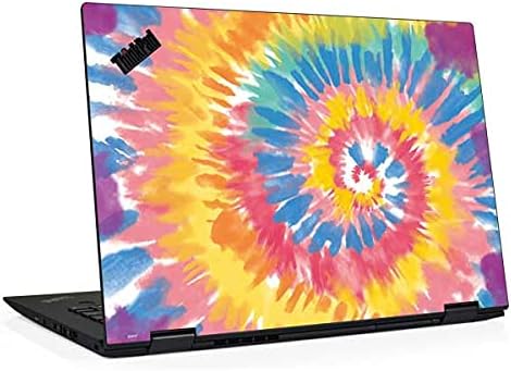 Skinit Decal Laptop Skin Compatible with Thinkpad X1 Yoga (3rd Gen 2018) - Officially Licensed Originally Designed Rainbow Tie Dye Design