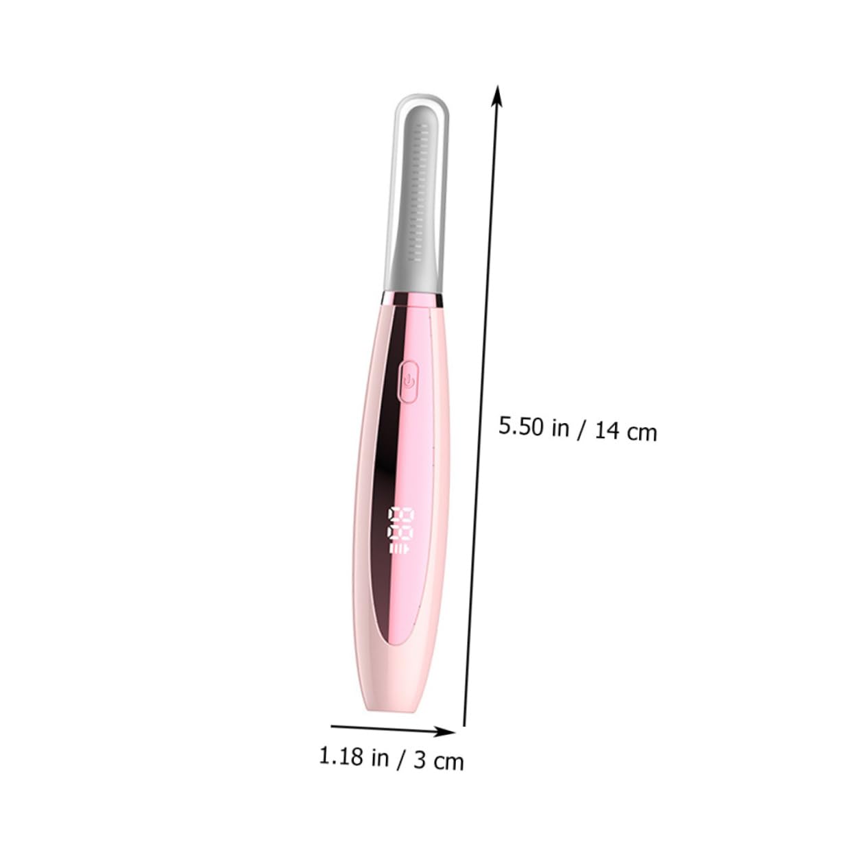 Healeved 3piezas Rizador De Pestañas Eléctrico Calefacción Dispositivo De Curling Portátil y Recargable Usb Efecto Natural y Duradero Para Maquillaje De Mujeres