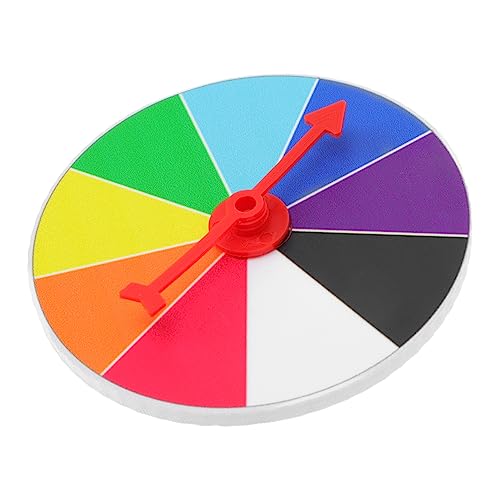 TOYANDONA 1pc Prize Wheel Reusable Turn Plate for Party Game Prop Small Draw Game Hanging Turntable 10cm Diameter