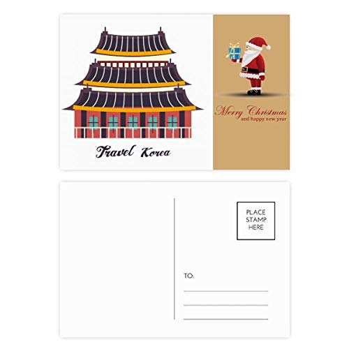 Cartes postales temples Corée du Sud : lot de 20 papeterie voyage Asie