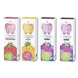 Ciメディカル 歯科専売品 Ci チャイルドケア 4本の組み合わせセット ストロベリーミント アップルミント パイン グレープ 各1本 70g 4 グレープ2 パイン1 イチゴ1
