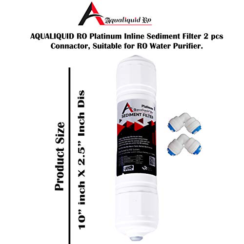 Image of Platinum Inline Sediment Filter + 2pcs Connector, Suitable for All Major Brand & Non Brandad RO Water Purifier