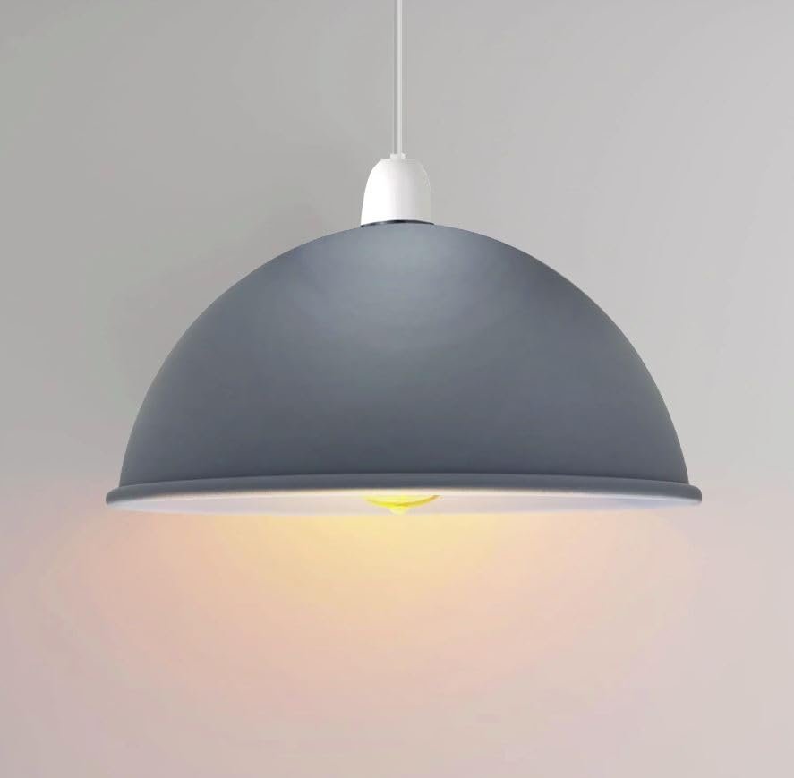 LEDSone Metal Industrial-Lamp Shade Ceiling Light Shade 40cm Easy Fit Dome Lampshades for Ceiling Light Fitting Bedroom, Kitchen, Living Room,Restaurant โ image 1