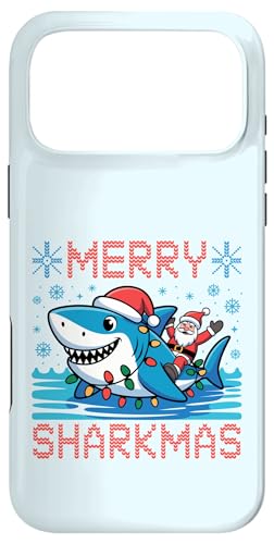 Merry Sharkmas AO[Z[^[ T^V[N NX}XCg X}zP[X iPhone 17 Pro Max p