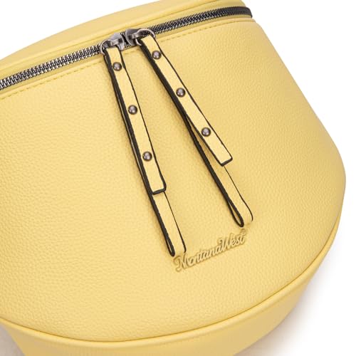 Image of Montana West Crossbody Bag for Women, Large Bum Bag Purse Soft Vegan Leather Travel Fanny Pack with Coin Purse