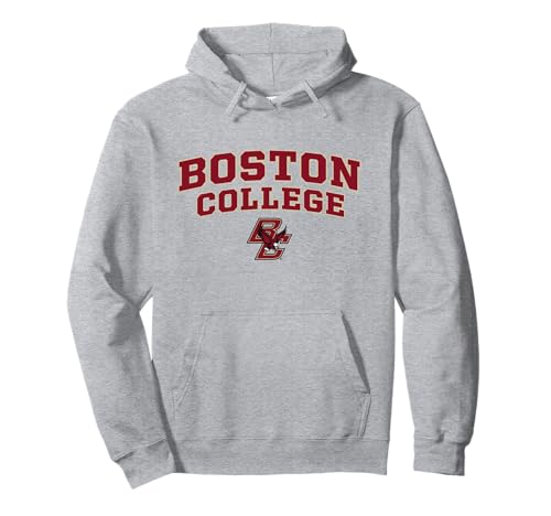 Boston College Arch Graphic Light Gray | BC Eagles Pullover Hoodie