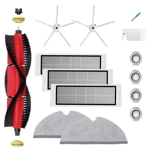 Rullsidoborste filter moppsats för Xiaomi Roborock S6 S5 Max S60 S65 dammsugare