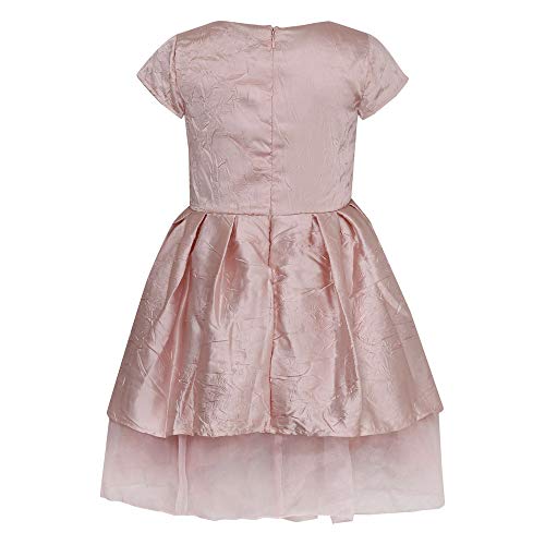 Image of Gini & Jony Girls Round Neck Applique Flared Dress