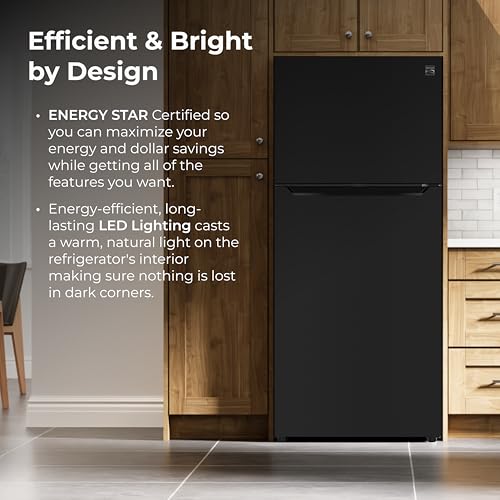 Kenmore 20.2 cu. ft. 30" Wide Top Mount Refrigerator - Black - image 7
