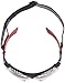 Bollé Safety Bolle Safety Rush+ Safety Glasses Platinum® with Assembled Foam and Strap, Black & Red Frame, Clear Lenses