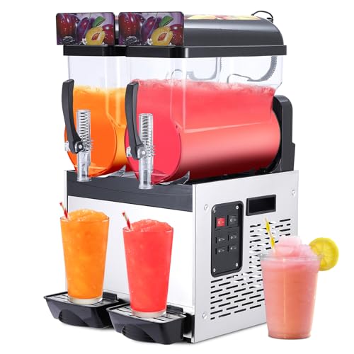 Image of Acekool Commercial Slushy Machine, 30L /8 Gal Frozen Margarita Machine, Self-Cleaning, 700W Stainless Steel Slushy Machine for Snow Melts, Cocktails, Homes, Coffee Shops, Restaurants