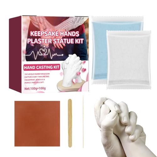 Clon De Molde De Mano De Yeso De Bricolaje Kit De Fusión A Mano - | Kit De Fusión De Modelos 3D | Juego De Polvos Para Modelo En Polvo Para Clonar Opciones De 25 G/100 G - Yeso De Alginato De A