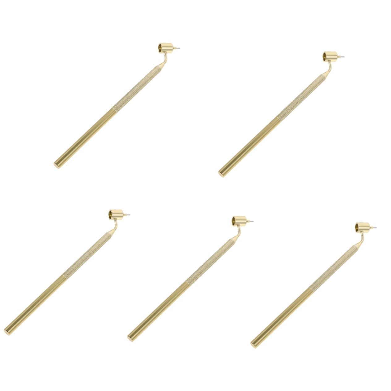 Didiseaon 5 Piezas lápiz de retoque de coche revestimientos pluma de pintura de abrigo de coche pluma removedor de arañazos pintura al tacto del aluminio Golden