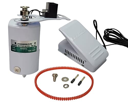 Motor Para Máquina De Costura Doméstica Com Pedal 110 e 220V (110) Motor Para Máquina De Costura Doméstica Com Pedal 110 e 220V (110)