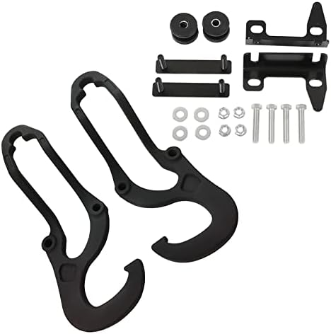Plobeda Front Tow Hooks Fit for 2009-2019 Dodge Ram 1500 Replace OEM 82210967 68196982AA,Black