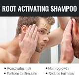 2pcs,Root Activator Shampoo,Hair Regrowth, Unisex, Natural Formula for Men and Women,Smooth Strong Repair Conditioning Shampoo