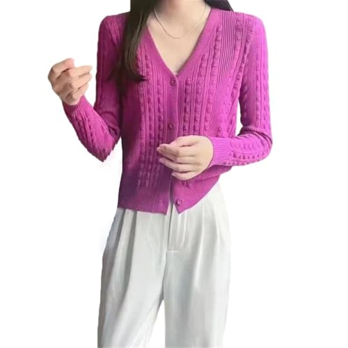 Vêtements d'extérieur chic de bureau : cardigan court léger en tricot