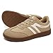 HOBIBEAR Barefoot Shoes Wide Casual Lace Up Retro Fashion Sneakers for Women Men(Brown White, Women 9/Men 8)