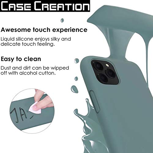 Image of Case Creation Liquid TPU Silicone Cover for Realme GT Soft Case,Anti-Dirty Slim Case Frosted Matte Cute Candy TPU Raised Bezel (Splash of Color) Back Case Cover for Realme GT -Lake Green
