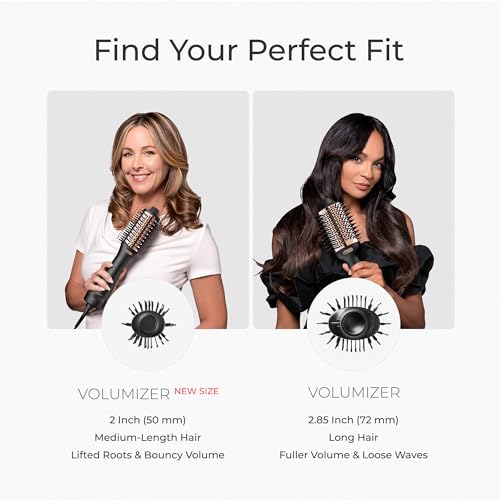 Image of TYMO Hair Dryer Brush Blow Dryer Brush in One, 4 in 1 Ionic Hairdryer and Styler Volumizer with Oval Titanium Barrel, Hot Air Straightener for Smooth Frizz-Free Blowout, Gold, 2 Inch